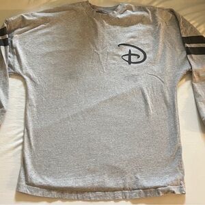 Disney Parks Disney World Spirit Jersey Grey & Black Mickey Shirt Unisex Small